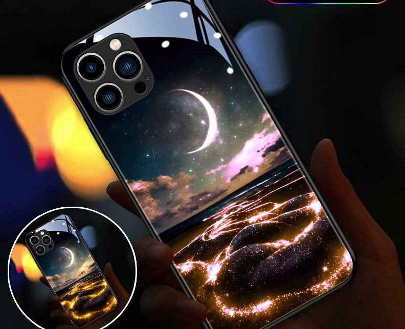 Mobile Phone Case New Beautiful Will Glow When You Call Advanced Atmosphere Light