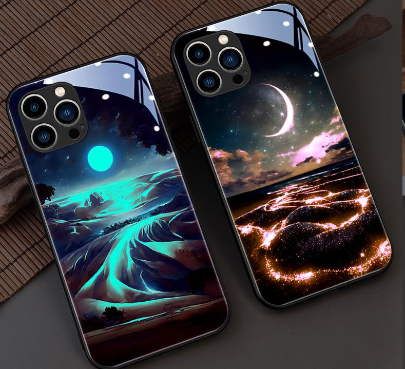 Mobile Phone Case New Beautiful Will Glow When You Call Advanced Atmosphere Light