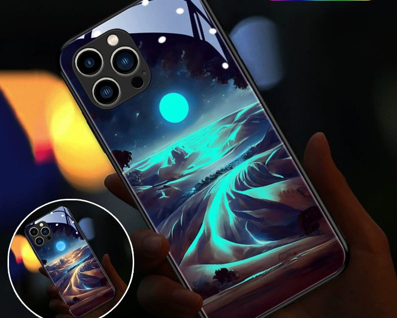 Mobile Phone Case New Beautiful Will Glow When You Call Advanced Atmosphere Light