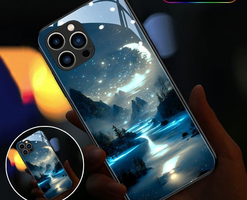 Mobile Phone Case New Beautiful Will Glow When You Call Advanced Atmosphere Light