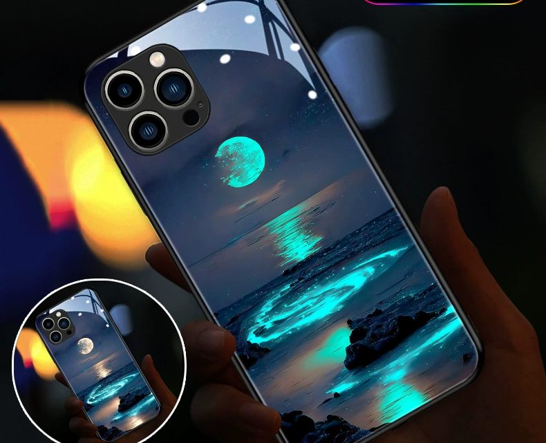 Mobile Phone Case New Beautiful Will Glow When You Call Advanced Atmosphere Light